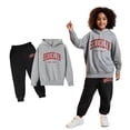 thumbnail image 1 of Boys Girls Active Sweatsuit 2PC Long Sleeve Letter Print Soft Hoodie Sweatpants Warm Fall Winter Clothes Toddler Boys Clothes 4-5 Years Boys Girls Fashion, 1 of 3