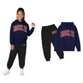 thumbnail image 1 of Boys Girls Active Sweatsuit 2PC Long Sleeve Printed Hooded Sweatsuits Pullover and Active Jogger Pants Winter Clothes Teenage Girl Clothes 4-5 Years Boys Girls Fashion, 1 of 3