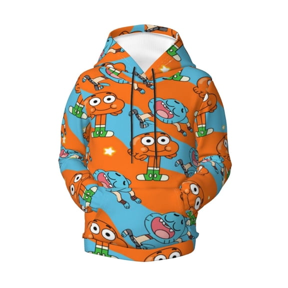 Boys Girls Amazing World of Gum-bal Pullover Hoodies 3D Print Novelty Colorful Kids Hoodie Sweatshirts with Pocket