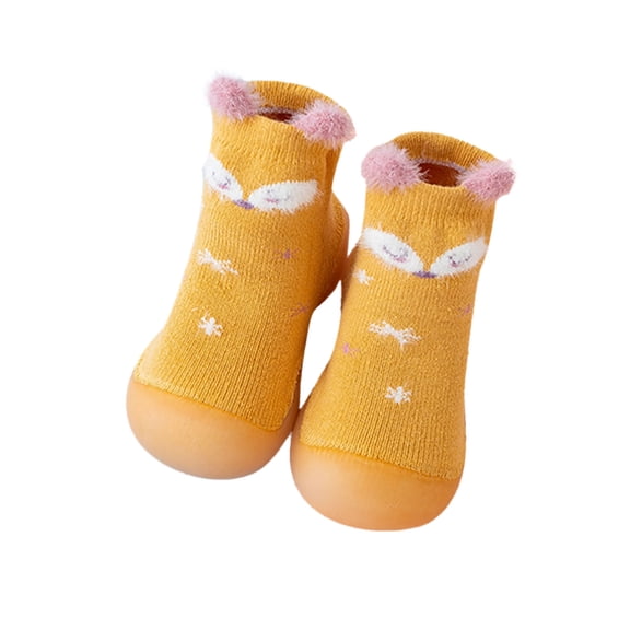 Boys Girls Animal Cartoon Socks Shoes Toddler WarmThe Floor Socks Non Prewalker Shoes