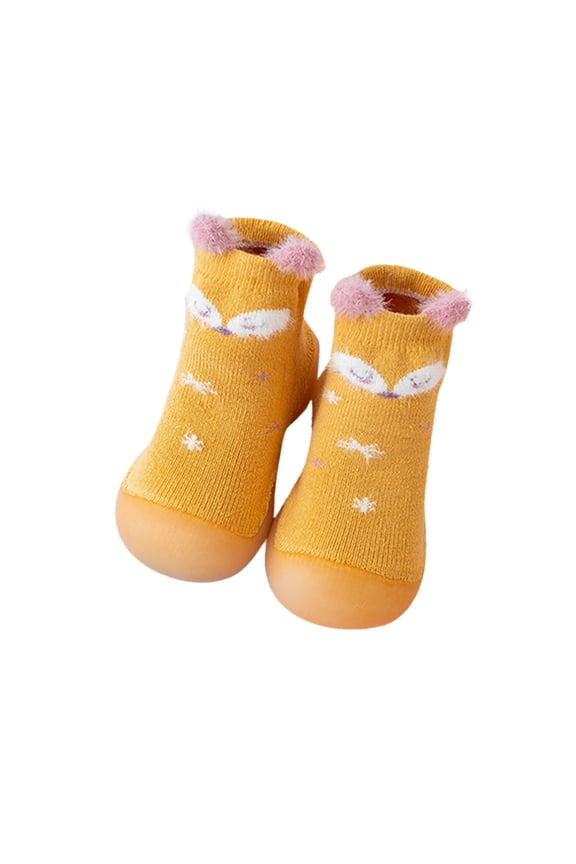 Boys Girls Animal Cartoon Socks Shoes Toddler WarmThe Floor Socks Non Slip Prewalker Shoes