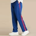 thumbnail image 1 of Boys Girls Athletic Pants Sweatpants Straight Leg Casual Sports Sweatpants Solid Color Bottoms Blue 14-15 Years, 1 of 7