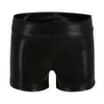 thumbnail image 1 of Boys & Girls Athletic Shorts 2-7 Years Toddlers Kids Trendy Shiny Solid High Waisted Slim-Fit Stretchy Pull On Ballet Dance Workout Short, 1 of 3