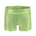 thumbnail image 1 of Boys & Girls Athletic Shorts 2-7 Years Toddlers Kids Trendy Shiny Solid High Waisted Slim-Fit Stretchy Pull On Ballet Dance Workout Short, 1 of 3