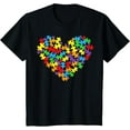 thumbnail image 1 of Boys Girls Autism Awareness Crew Neck T-Shirt Kids 100% Cotton Comfort Fit Tee, 1 of 7