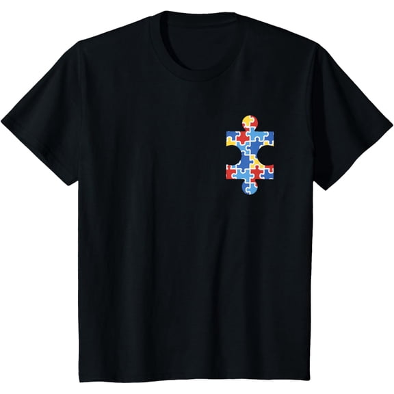 Boys Girls Autism Awareness Crew Neck T-Shirt Kids 100% Cotton Comfort Fit Tee
