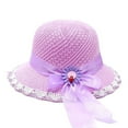 thumbnail image 1 of Boys Girls Baby Hat Sunflower And Bow Decoration Lightweight Breathable Brim Summer Beach Hat For Outdoor Play Travel Sun Hat, 1 of 2