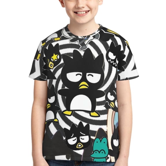 Boys Girls Badtz Maru Shirt Graphic T-Shirt Crewneck Short Sleeve 3d Colorful Tops Tees