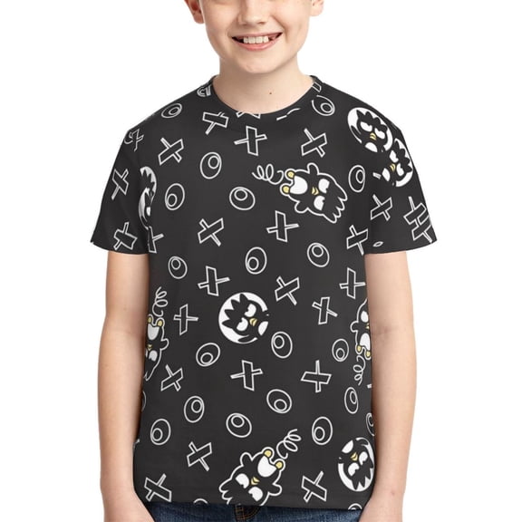 Boys Girls Badtz Maru Shirt Graphic T-Shirt Crewneck Short Sleeve 3d Colorful Tops Tees