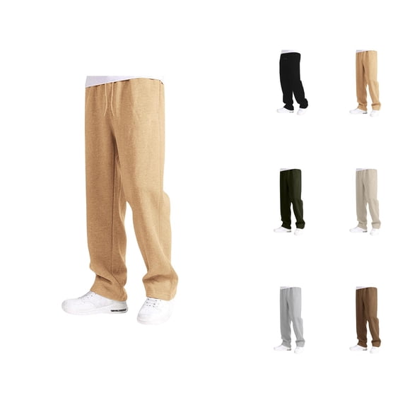 Boys Girls Baggy Sweatpants 2025 Trendy Drawstring Elastic Waist Straight Leg Loose Fit Sweat Pants with Pockets