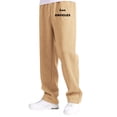thumbnail image 1 of Boys Girls Baggy Sweatpants - Lightweight Straight Leg Athletic Pants with Pockets & Bow Knot, Comfortable Casual Sportswear for Kids 4-13 Years(Khaki,6-7Years), 1 of 4