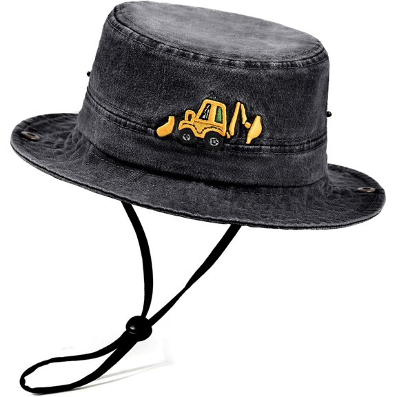 Boys Girls Baseball Cap  Embroidery  Trucker Hat Adjustable Washed  Sun Fishing Hat for 3-8
