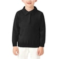 thumbnail image 1 of Boys Girls Basic Long Sleeve Sweater Kids' Fall Winter Collared Knit Pullover Top with Buttons, Solid Color Warm Layering Wear 2-10Y, 1 of 6