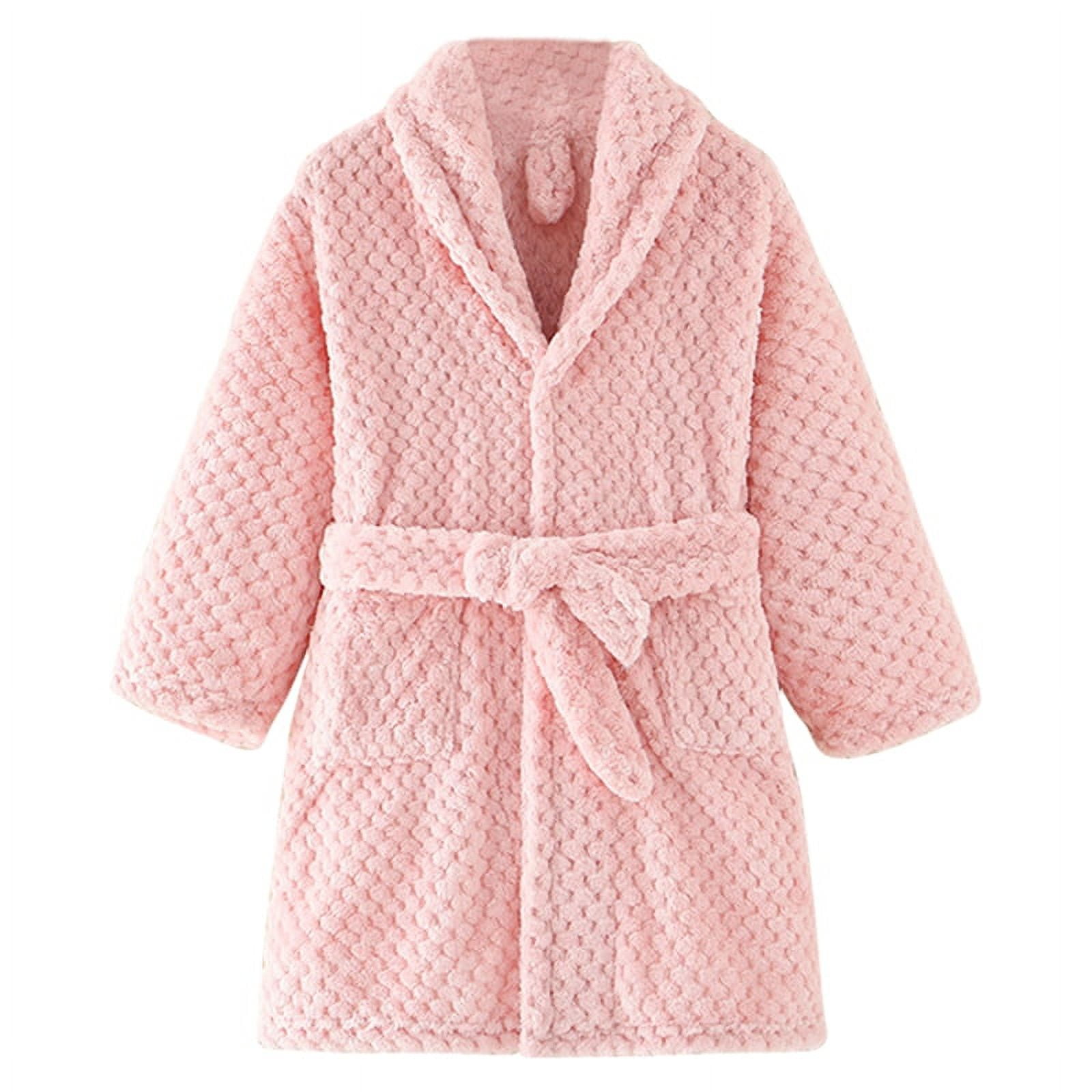 Boys Girls BathrobeSuper Soft Plush Fleece Robe for Kids