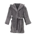 thumbnail image 1 of Boys Girls Bathrobes,Kids Hooded Robes Plush Pajamas Sleepwear,Grey,XL, 1 of 3