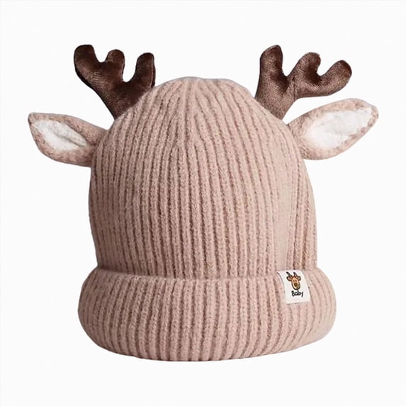 Boys Girls Beanies Winter Hat Cute Knitted Hat Warm Cap For Boys Girls Kids Knitted Beanie for Baby Boys,0-24 Months,A87-Khaki
