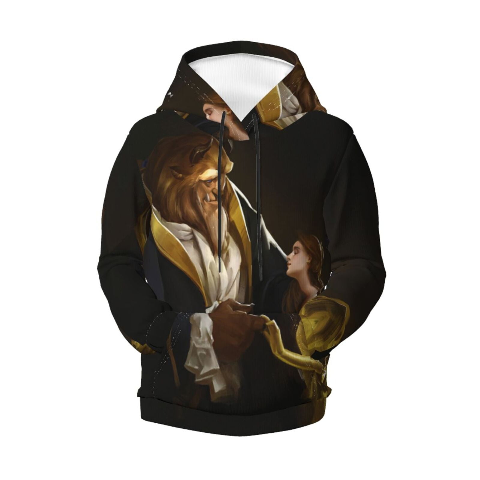 Boys Girls Beauty The Beast Pullover Hoodies 3D Print Novelty Colorful