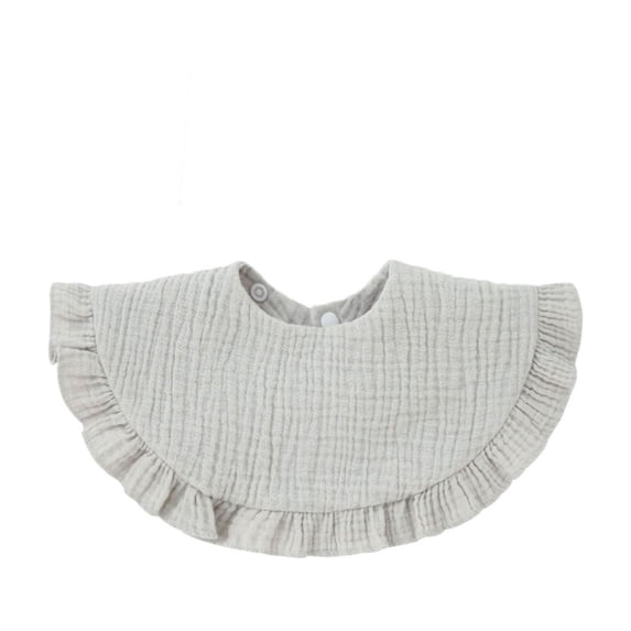 Boys Girls Bib Delicate Lace Detailing Gentle Water Absorbent Cloth Toddlers Bib Clothes