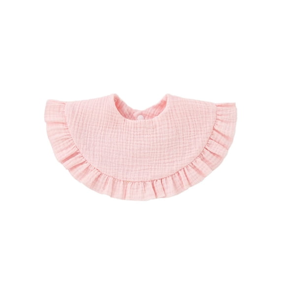 Boys Girls Bib Delicate Lace Detailing Gentle Water Absorbent Cloth Toddlers Bib Clothes