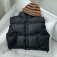 thumbnail image 1 of Boys Girls Black Puffer Jacket Jackets Sleeveless Windproof Down Jacket Winter Kids Warm Gilet Waistcoat Toddler Winter Vest 4T, 1 of 6