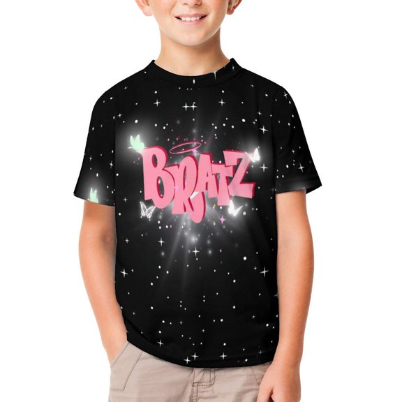 Boys Girls Brat-Z0 T-Shirts 3D Graphic Shirts Kids Youth Short Sleeve Tees