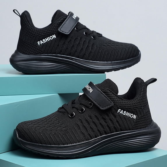 Boys Girls Breathable Mesh Sneakers for Daily Casual Campus Outdoor Play Lightweight Soft Sole Kids Walking Shoes—Comfortable Everyday Footwear for 5-13 Years