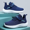 thumbnail image 1 of Boys Girls Breathable Mesh Sneakers for Daily Casual Campus Outdoor Play Lightweight Soft Sole Kids Walking Shoes—Comfortable Everyday Footwear for 5-13 Years, 1 of 4