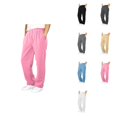 thumbnail image 1 of Boys Girls Casual Athletic Joggers, Straight Leg Open Bottom Sweatpants with Pockets, Elastic Waist, 1 of 7
