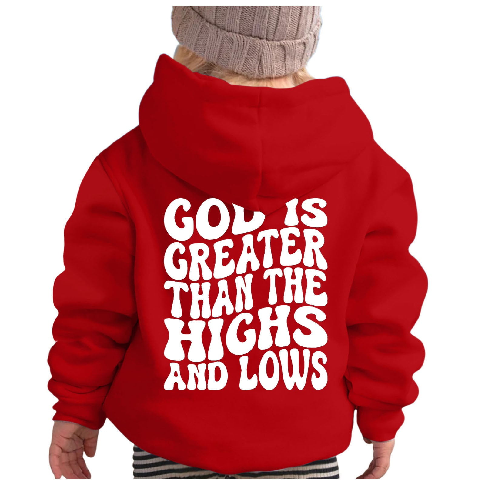 Have A Good Day Letter Printed Kids Girls and Boys Hoodie main image 1