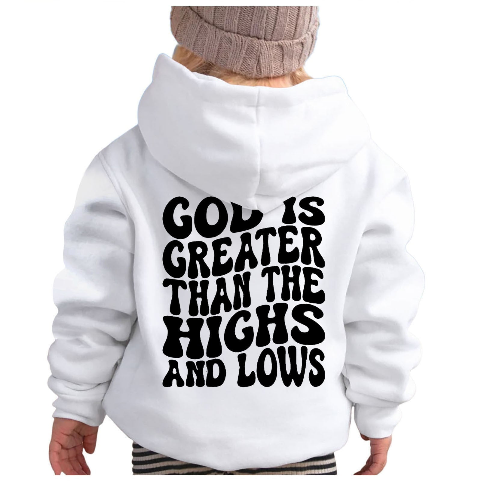 Have A Good Day Letter Printed Kids Girls and Boys Hoodie main image 0