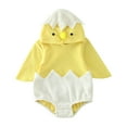 Boys Girls Chicken Animal Winter Hooded Romper Bodysuits Clothes Baby
