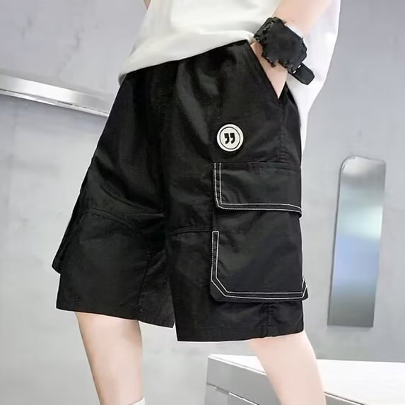 Boys Girls Children's Five-point Shorts Medium-length Loose Thin Home School Shorts Baggy for Toddler Kids