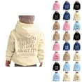 thumbnail image 1 of Boys Girls Christian Hoodies Bible Verse Long Sleeve Graphic Hooded Sweatshirt with Pockets Kids Pullover Tops, 1 of 1