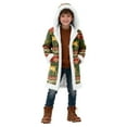 thumbnail image 1 of Boys Girls Christmas Print Back Cardigan Kids Teens Warm Knit Sweater With Festive Design Clothes, 1 of 9