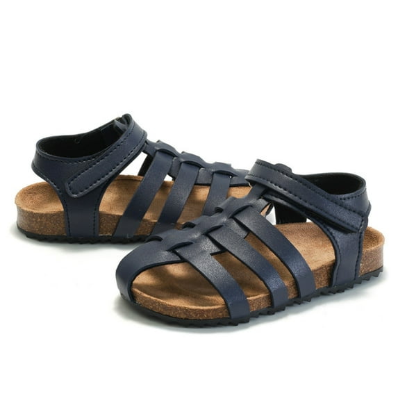 Boys Girls Closed Toe Sandals Lightweight Beach Water Shoes Adjustable Summer Outdoor Sandal for Toddler/Little Kids Boys Girls Sandals Closed Toe Lightweight Shoes Adjustable Beach Summer Sandal
