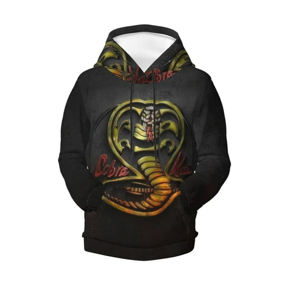 Boys Girls Cobra K-a Pullover Hoodies 3D Print Novelty Colorful Kids Hoodie Sweatshirts with Pocket