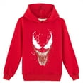 thumbnail image 1 of Boys Girls Cotton Long Sleeve Sweatshirts with Hood-Venom Graphic Pullover Hoodies for 8-16 Years, 1 of 4