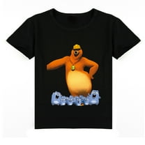Boys Girls Cotton Short Sleeve T-shirt Kids Summer Casual Top Children's Grizzy and the Lemmings Print Clothes