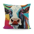 thumbnail image 1 of Boys Girls Cow Throw Pillow Covers Milk Cow Kids Pillow Covers Farm Animal Square Cushion Covers Rustic Farmhouse Teens Cushion Covers for Couch Sofa, 1 of 5