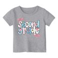 thumbnail image 1 of Boys & Girls Crew Neck Short Sleeve T-Shirts,Comfortable Breathable Casual Tops for Daily Back-to-School Outfits, 1 of 4