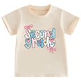 thumbnail image 1 of Boys & Girls Crew Neck Short Sleeve T-Shirts,Comfortable Breathable Casual Tops for Daily Back-to-School Outfits, 1 of 4