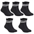 thumbnail image 1 of Boys & Girls Crew Socks - Cotton Athletic Socks, 5 Pairs (1-12 Years), 1 of 5