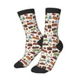 Boys Girls Crew Socks, colorful furniture Breathable and Comfortable