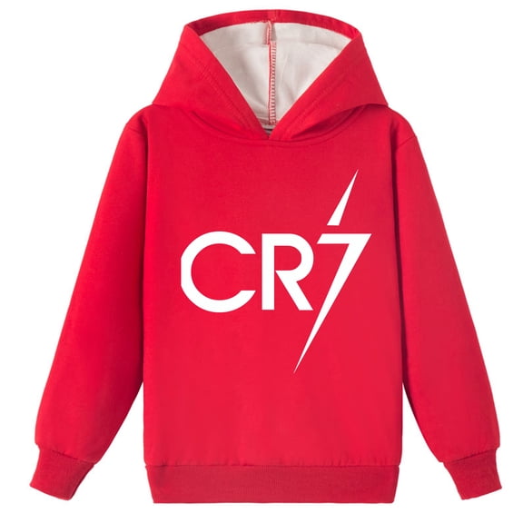Boys Girls Cristiano Ronaldo Casual Brushed Hooded Sweatshirts - Exclusive Prints for a Stylish Winter Look