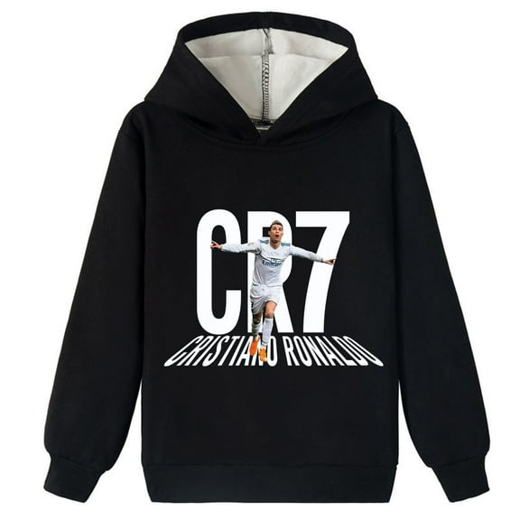 Boys Girls Cristiano Ronaldo Casual Winter Brushed Hooded Sweatshirts - Exclusive Designs for Young Fans