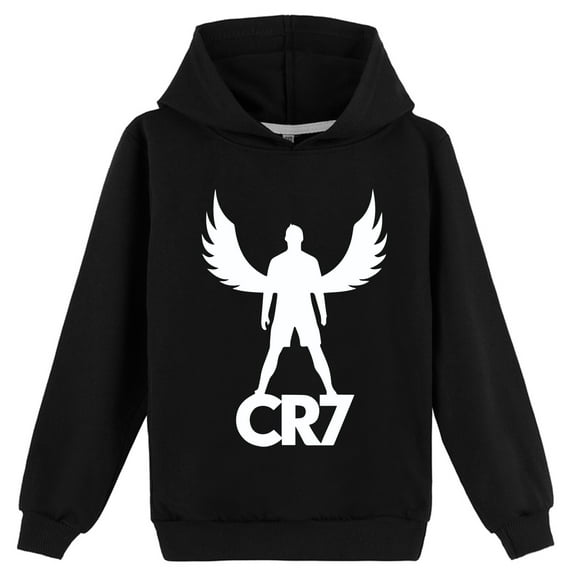 Boys Girls Cristiano Ronaldo Cotton Fashion Casual Printing Sweatshirt Hoodies Pullover Graphic Novelty Hooded Tops