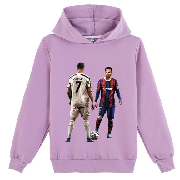Boys Girls Cristiano Ronaldo Hoodie, Pullover, Long Sleeve, Kids Casual Tops