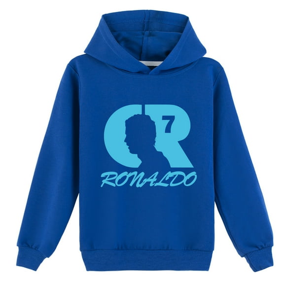 Boys Girls Cristiano Ronaldo Sweatshirt Hooded Pullover Spring Autumn Kids Wear