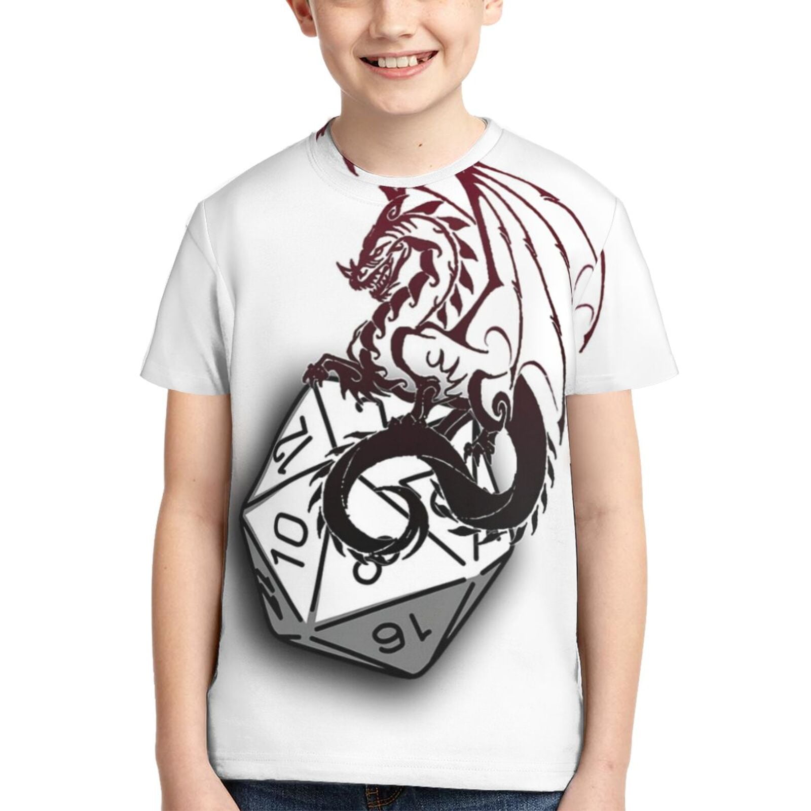 Boys Girls DND Dungeons And Dragons T-Shirts 3D Printed Novelty Short ...