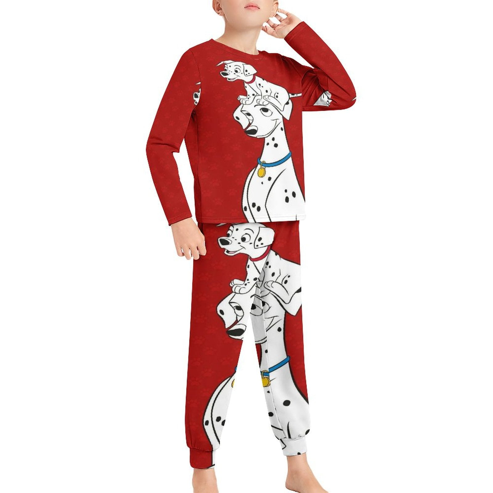ZeroShop 101 Days Of School Costume - Boys Dalmatian Shirt Outfit With Ears Headband